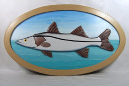 Intarsia Snook Fish
