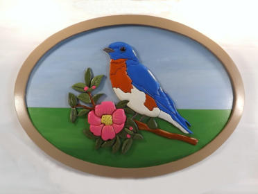 Intarsia Bluebird