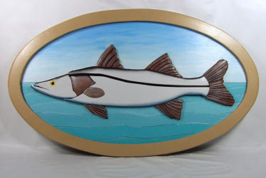 Intarsia Snook Fish