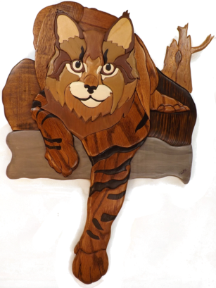 Bobcat Intarsia